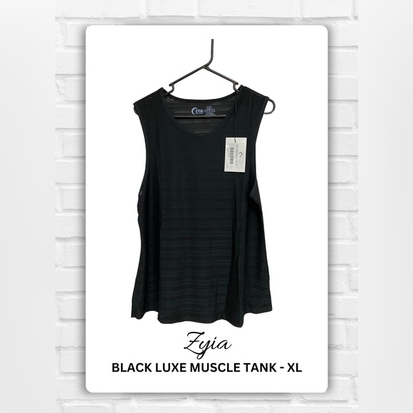 ZYIA Tops - Zyia Black Muscle Tank
